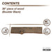 RESTORE Boulder Black 36 in. Live Edge Wood Shelf (Wood Only) - Sweatfully