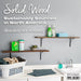 RESTORE Boulder Black 36 in. Live Edge Wood Shelf (Wood Only) - Sweatfully