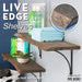 RESTORE Boulder Black 36 in. Live Edge Wood Shelf (Wood Only) - Sweatfully
