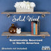 RESTORE Riverstone Grey 36 in. Live Edge Wood Shelf (Wood Only) - Sweatfully