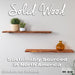 RESTORE Sunset Cedar 36 in. Live Edge Wood Shelf (Wood Only) - Sweatfully