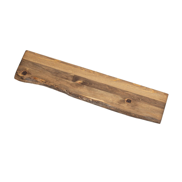 RESTORE Trail Brown 36 in. Live Edge Wood Shelf (Wood Only) - Sweatfully