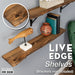RESTORE Trail Brown 36 in. Live Edge Wood Shelf (Wood Only) - Sweatfully