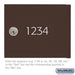 Salsbury Custom Door Engraving - Regular - for Bronze 4B+ Horizontal Mailbox Door - Sweatfully