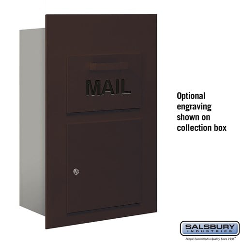 Salsbury Custom Engraving - Black Filled - for Bronze Collection Unit - Sweatfully