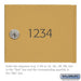 Salsbury Custom Door Engraving - Black Filled - for Gold 4B+ Horizontal Mailbox Door - Sweatfully