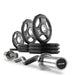 XMARK Black Diamond® Olympic Weight Plates and Curl Barbell Sets CROWBAR-CURL-BD-BAL-65 - Sweatfully
