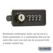 Resettable Combination Lock - for 4B+ Horizontal Mailbox Door - Sweatfully