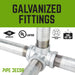 1 in. Galvanized 6-Way Fitting - Sweatfully