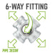 1 in. Galvanized 6-Way Fitting - Sweatfully