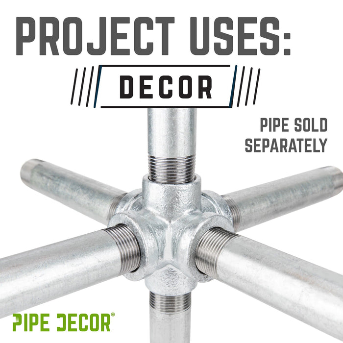 1 in. Galvanized 6-Way Fitting - Sweatfully