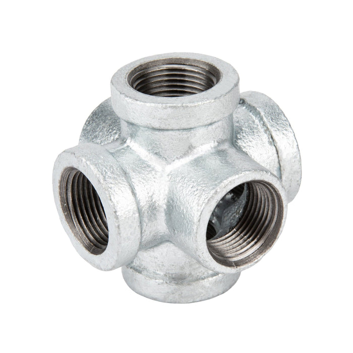 1/2 in. Galvanized 6-Way Fitting - Sweatfully