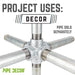 3/4 in. Galvanized 6-Way Fitting - Sweatfully