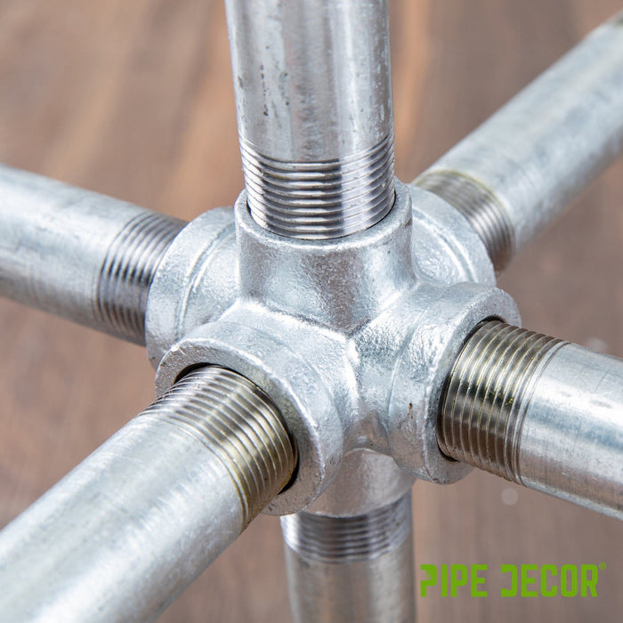 3/4 in. Galvanized 6-Way Fitting - Sweatfully