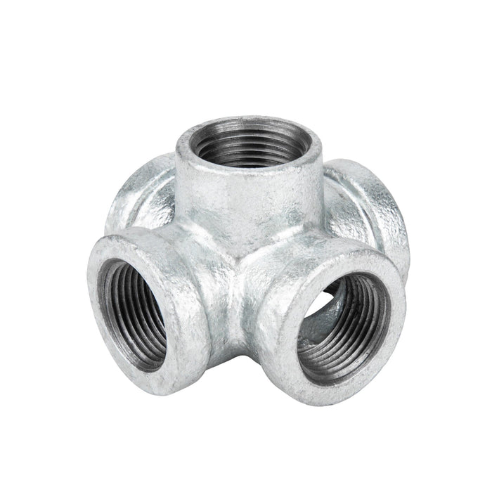 1/2 in. Galvanized 5-Way Fitting - Sweatfully