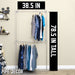 Galvanized Wall Mounted Double Hung Clothing Rack - Sweatfully