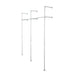 76.375 in. Galvanized Wall Mounted Clothing Rack, Double - Sweatfully