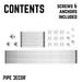 76.375 in. Galvanized Wall Mounted Clothing Rack, Double - Sweatfully