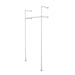 41 in. Galvanized Wall Mounted Clothing Rack, Single - Sweatfully