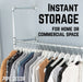 41 in. Galvanized Wall Mounted Clothing Rack, Single - Sweatfully