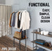41 in. Galvanized Wall Mounted Clothing Rack, Single - Sweatfully