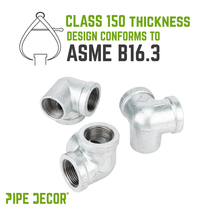 1 in. Galvanized Side Outlet Elbow - Sweatfully