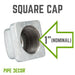 1 in. Galvanized Square Cap - Sweatfully