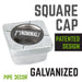 1 in. Galvanized Square Cap - Sweatfully