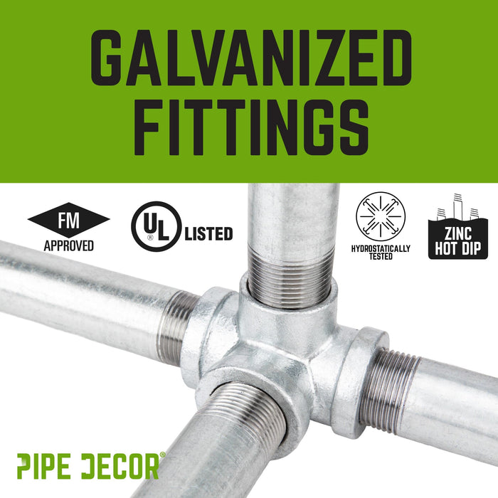 1/2 in. Galvanized Square Cap - Sweatfully