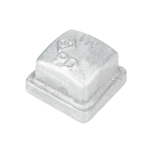 1/2 in. Galvanized Square Cap - Sweatfully