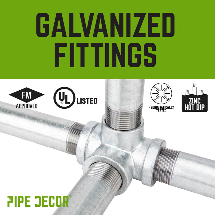 3/4 in. Galvanized Square Cap - Sweatfully