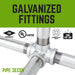 3/4 in. Galvanized Square Cap - Sweatfully