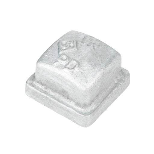 3/4 in. Galvanized Square Cap - Sweatfully
