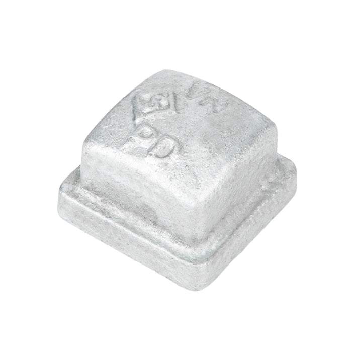 3/4 in. Galvanized Square Cap - Sweatfully