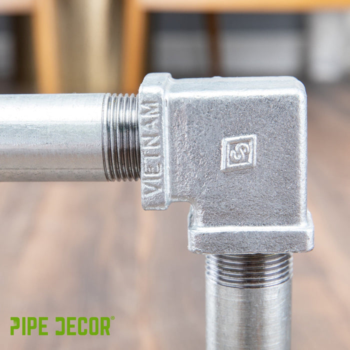 1 in. Galvanized Square 90 Degree Elbow - Sweatfully