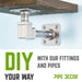 1/2 in. Galvanized Square 90 Degree Elbow - Sweatfully