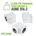 3/4 in. Galvanized Square 90 Degree Elbow - Sweatfully