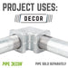3/4 in. Galvanized Square 90 Degree Elbow - Sweatfully