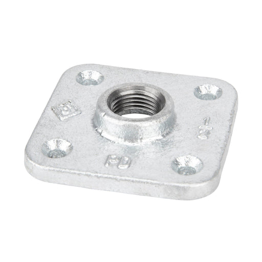1/2 in. Galvanized Square Floor Flange - Sweatfully