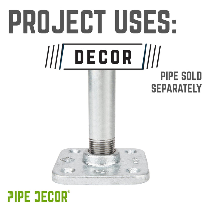 1/2 in. Galvanized Square Floor Flange - Sweatfully