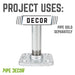 1/2 in. Galvanized Square Floor Flange - Sweatfully