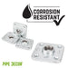 1/2 in. Galvanized Square Floor Flange - Sweatfully