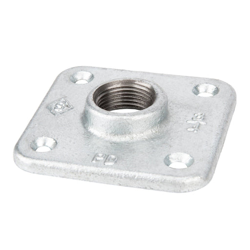 3/4 in. Galvanized Square Floor Flange - Sweatfully
