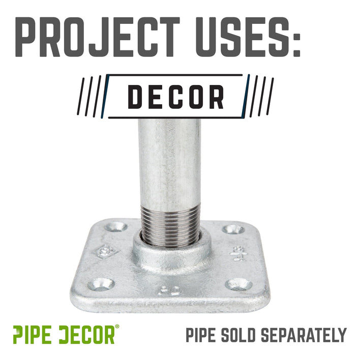 3/4 in. Galvanized Square Floor Flange - Sweatfully