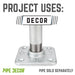 3/4 in. Galvanized Square Floor Flange - Sweatfully