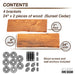 24” Sunset Cedar Live Edge Wood Shelf with L-Shaped Pipe Brackets (2-Pack) - Sweatfully