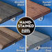 24” Trail Brown Live Edge Wood Shelf with L-Shaped Pipe Brackets (2-Pack) - Sweatfully