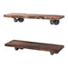 RESTORE Trail Brown 24 in. Shelves with L-Shaped Brackets - Sweatfully
