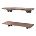 RESTORE Sunset Brown 24 in. Shelves with L-Shaped Brackets - Sweatfully