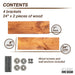 RESTORE Sunset Cedar 24 in. Shelves with Straight Brackets - Sweatfully